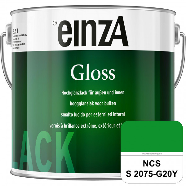 einzA Gloss (NCS S 2075-G20Y) Hochwertiger Alkydharzlack in Premium-Qualität, hochglänzend.
