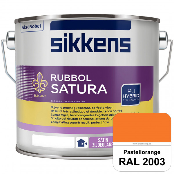 Rubbol Satura (RAL 2003 Pastellorange) seidenglänzender Lack (lösemittelhaltig) innen & außen