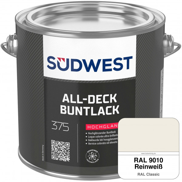 All-Deck Buntlack Hochglanz (RAL 9010 Reinweiß)