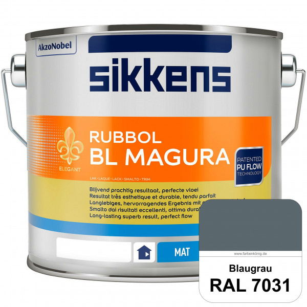 Rubbol BL Magura (RAL 7031 Blaugrau) matter PU-Lack (wasserbasiert) innen & außen
