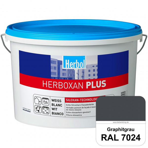 Herboxan Plus (RAL 7024 Graphitgrau) Siliconharz-Fassadenfarbe für längere saubere Fassaden