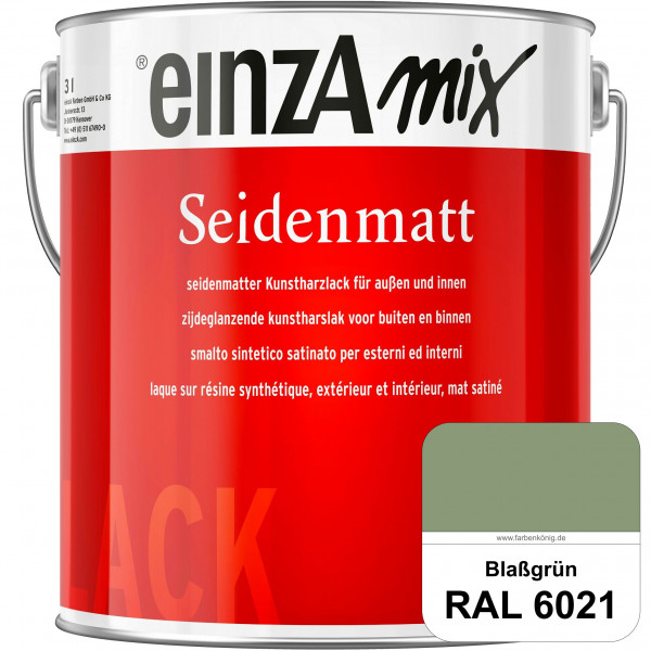 einzA Seidenmatt (RAL 6021 Blassgrün) Lösemittelhaltiger Seidenmattlack