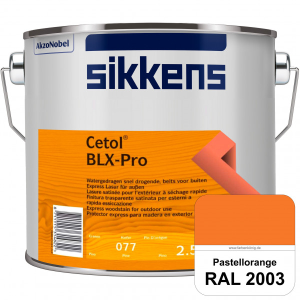 Cetol BLX-Pro (RAL 2003 Pastellorange) Express Lasur für die Beschichtung von Holzoberflächen (außen