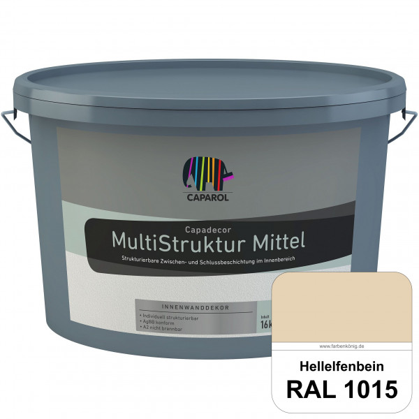 Capadecor MultiStruktur mittel (RAL 1015 Hellelfenbein) quarzgefüllte Zwischen- und Schlußbeschichtu