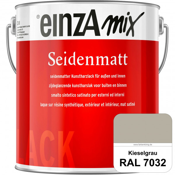 einzA Seidenmatt (RAL 7032 Kieselgrau) Lösemittelhaltiger Seidenmattlack