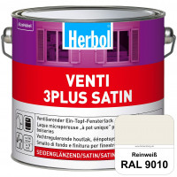 Vorschau: Venti 3Plus Satin (RAL 9010 Reinweiß) feuchtigkeitregulierender & seidenglänzender Ein-Topf-Fensterl Vorschau: Venti 3Plus Satin (RAL 9010 Reinweiß) feuchtigkeitregulierender & seidenglänzender Ein-Topf-Fensterl