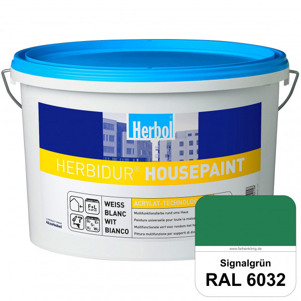 Herbidur Housepaint (RAL 6032 Signalgrün) seidenmatte Reinacrylat-Fassadenfarbe