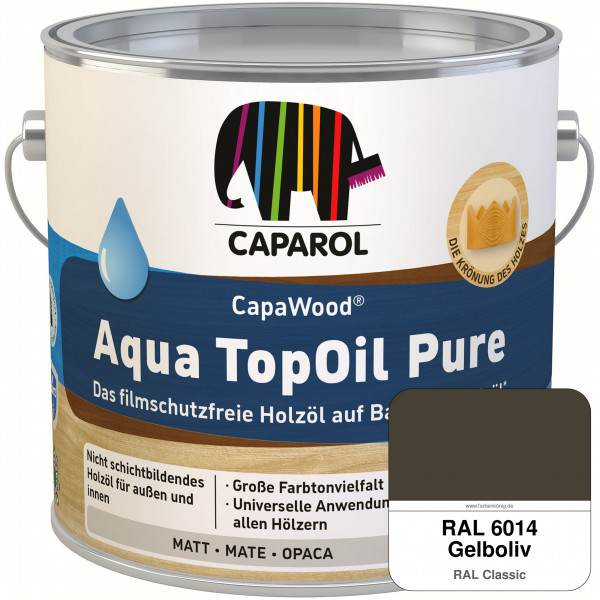 CapaWood® AquaTopOil Pure (RAL 6014 Gelboliv) - ersetzt CapaGreen Holz-Öl Aqua
