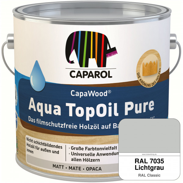 CapaWood® AquaTopOil Pure (RAL 7035 Lichtgrau) - ersetzt CapaGreen Holz-Öl Aqua