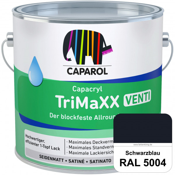 Capacryl TriMaXX Venti (RAL 5004 Schwarzblau) Der blockfeste Allrounder für Fenster & Türen