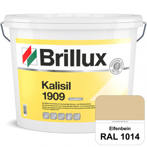 Kalisil 1909 Silikat-Innenfarbe (RAL 1014 Elfenbein) Sol-Silikat-Innenfarbe für hochwertige Decken-