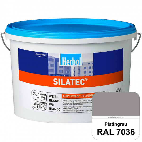 Silatec (RAL 7036 Platingrau) Acrylatverstärkte, füllende Siliconharz-Fassadenfarbe