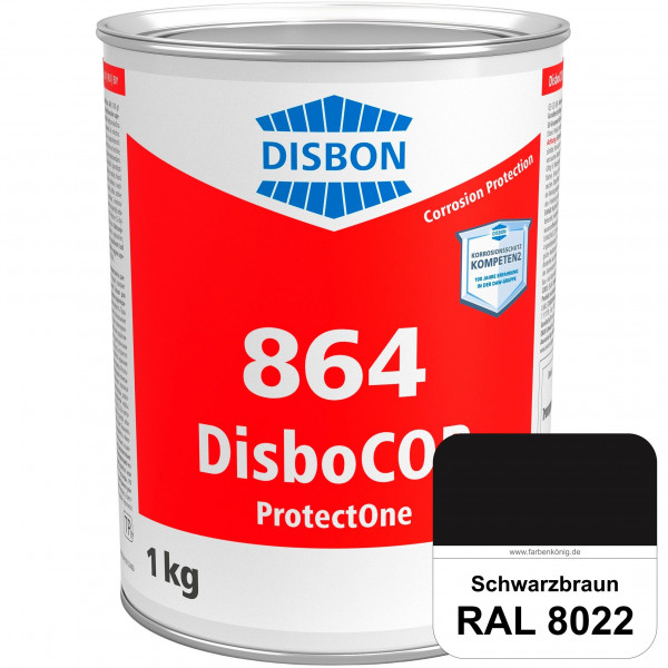 DisboCOR 864 ProtectOne (RAL 8022 Schwarzbraun) 1-Topf-geeignete Korrosionsschutz für alle metallis