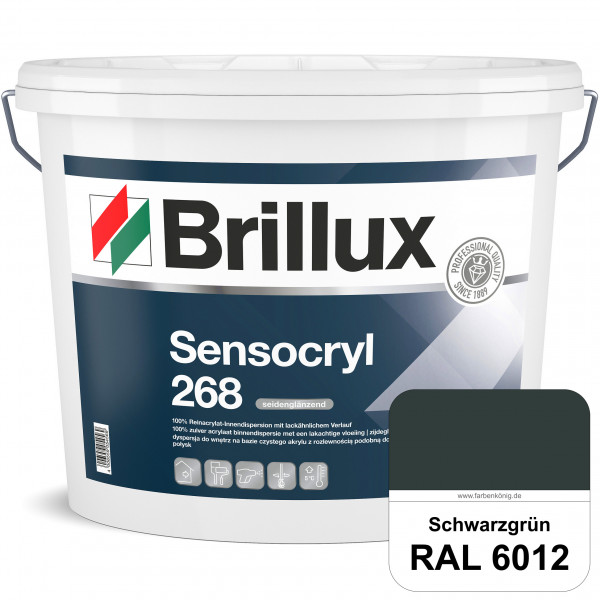 Sensocryl ELF 268 (RAL 6012 Schwarzgrün) hochwertige seidenglänzende & strapazierfähige Reinacrylat-