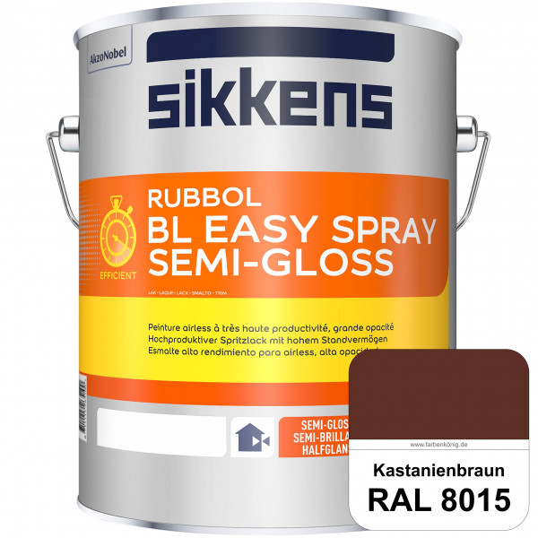 Rubbol BL Easy Spray (RAL 8015 Kastanienbraun) Seidenglänzender Airlesslack (außen & innen)