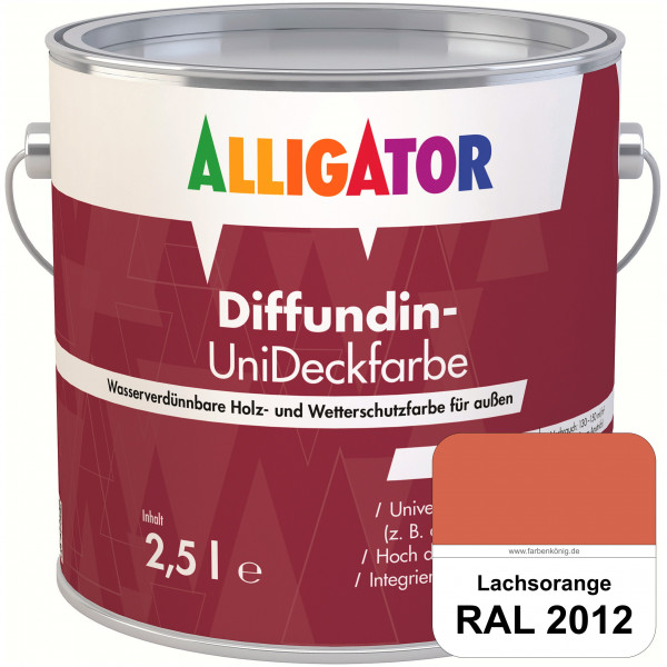 ALLIGATOR Diffundin-UniDeckfarbe (RAL 2012 Lachsorange)