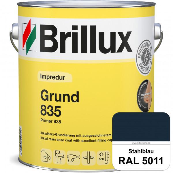 Impredur Grund 835 (RAL 5011 Stahlblau) Grundierung für Laub- und Nadelholz wie Fenstern, Türen etc.