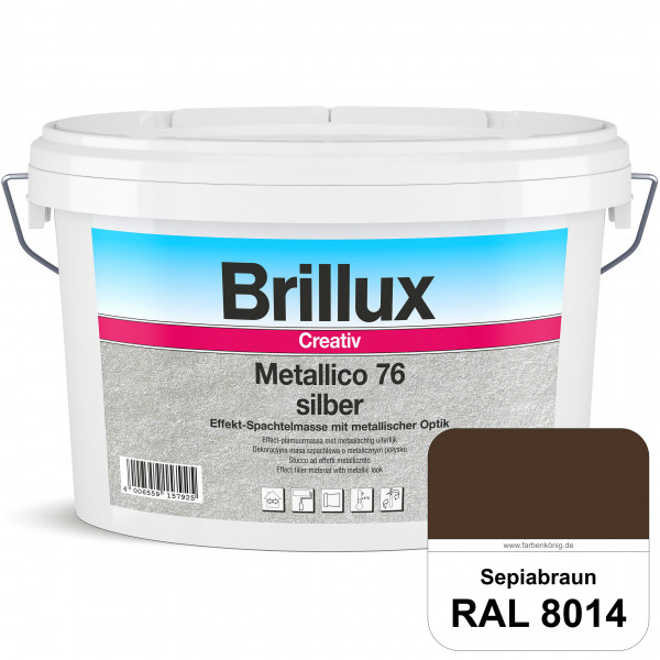 Creativ Metallico 76 (RAL 8014 Sepiabraun) Effektspachtelmasse für Oberflächen mit metallischer Opti