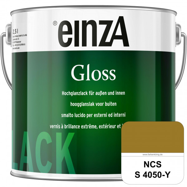 einzA Gloss (NCS S 4050-Y) Hochwertiger Alkydharzlack in Premium-Qualität, hochglänzend.