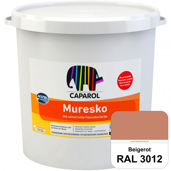 Muresko Nespri (R 30) (RAL 3012 Beigerot) Silanisierte Reinacrylat-Fassadenfarbe auf SilaCryl®-Basis