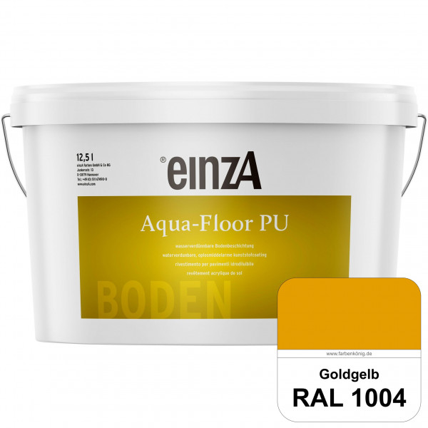 einzA Aqua-Floor PU (RAL 1004 Goldgelb) seidenglänzender Acryl-PU-Bodenbeschichtung