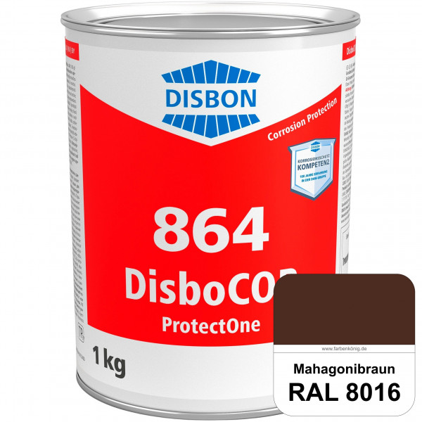 DisboCOR 864 ProtectOne (RAL 8016 Mahagonibraun) 1-Topf-geeignete Korrosionsschutz für alle metalli