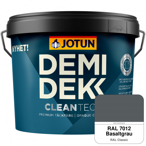 DEMIDEKK Cleantech - Deckende Holzfarbe für Außen (RAL 7012 Basaltgrau)