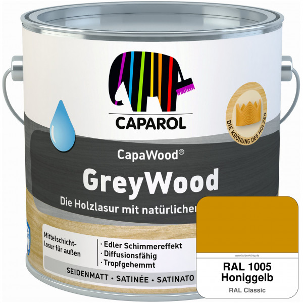 CapaWood® GreyWood (RAL 1005 Honiggelb) - ersetzt Capadur GreyWood