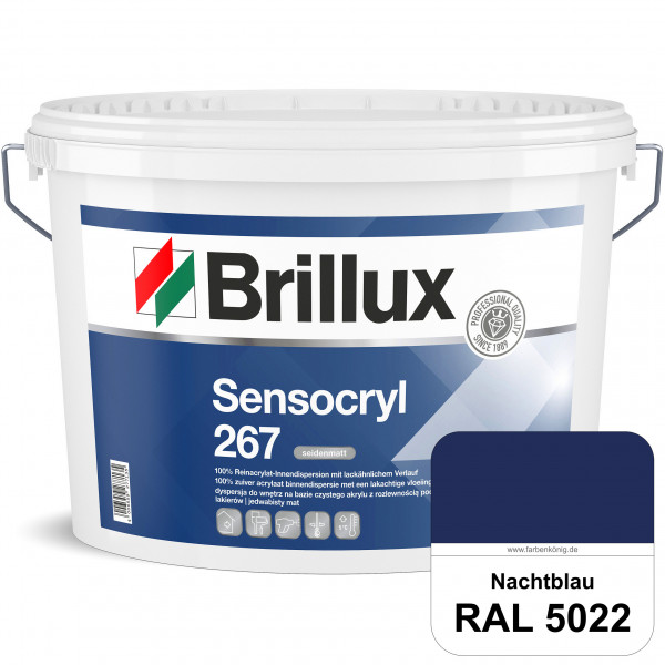 Sensocryl ELF 267 (RAL 5022 Nachtblau) seidenmatt hochwertige Reinacrylat-Innendispersion für Artzpr