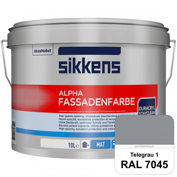 Alpha Fassadenfarbe (RAL 7045 Telegrau 1)