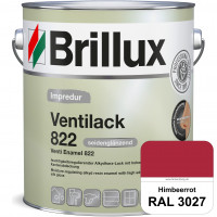 Impredur Ventilack 822 (RAL 3027 Himbeerrot) Seidenglanzlack (lösemittelhaltig) Fenster & Türen inne