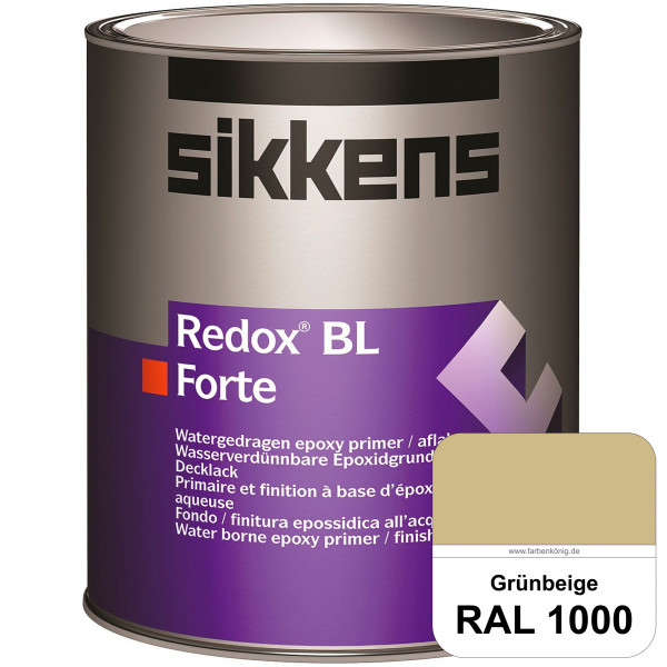 Redox BL Forte (RAL 1000 Grünbeige) seidenmatte & wasserbasierte 2-K-Epoxidharzlack (innen)