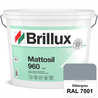 Mattosil Fassadenfarbe 960 (RAL 7001 Silbergrau) wetterbeständige, matte und siliconverstärkte Dispe