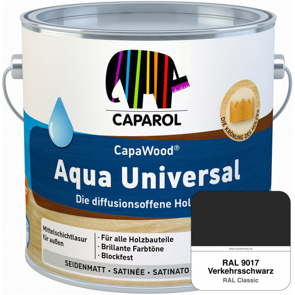 CapaWood® Aqua Universal (RAL 9017 Verkehrsschwarz)