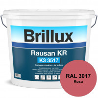Rausan KR K3 3517 (RAL 3017 Rosa) Organisch gebundener Kratzputz für wetterbeständige Oberflächen (a