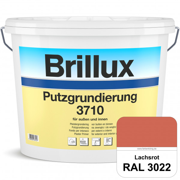 Putzgrundierung 3710 (RAL 3022 Lachsrot) Wetterbeständige & quarzhaltige Grundierfarbe auf Dispersio