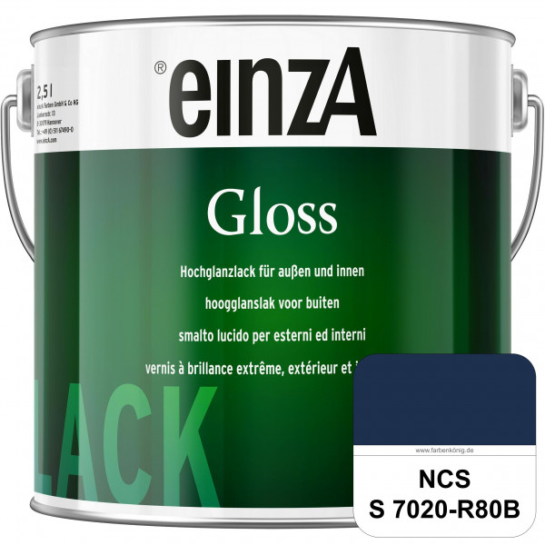 einzA Gloss (NCS S 7020-R80B) Hochwertiger Alkydharzlack in Premium-Qualität, hochglänzend.