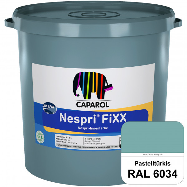 Nespri® FiXX (RAL 6034 Pastelltürkis) Spezielle Innenfarbe für die rationelle Beschichtung im Nespri