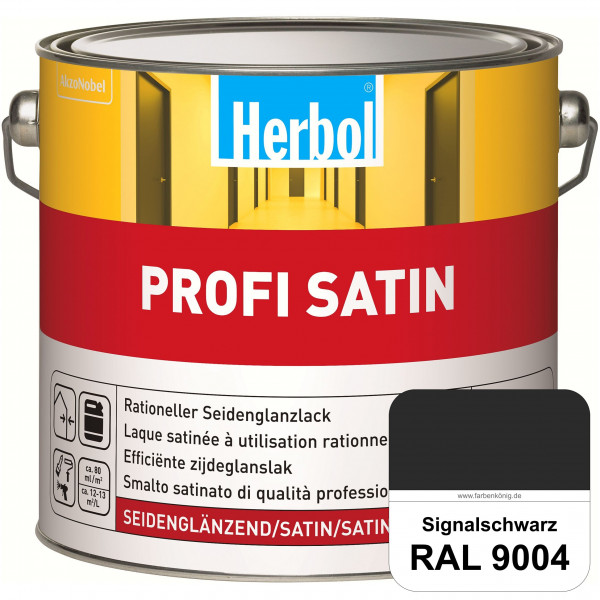 Profi Satin (RAL 9004 Signalschwarz) seidenglänzender Lack (Innen & Außen)