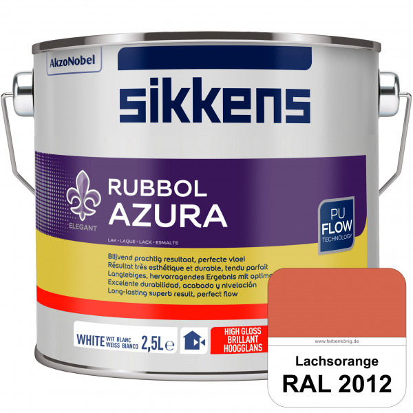 Rubbol Azura (RAL 2012 Lachsorange) hochglänzender Lack (löselmittelhaltig) innen & außen