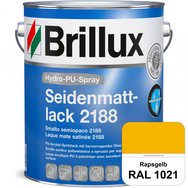 Hydro-PU-Spray Seidenmattlack 2188 (RAL 1021 Rapsgelb) hochwertiger Lack speziell für das XVLP-Sprit