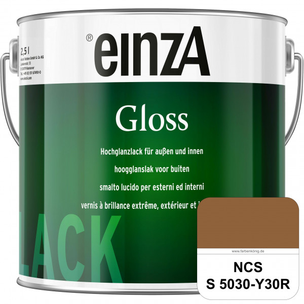 einzA Gloss (NCS S 5030-Y30R) Hochwertiger Alkydharzlack in Premium-Qualität, hochglänzend.