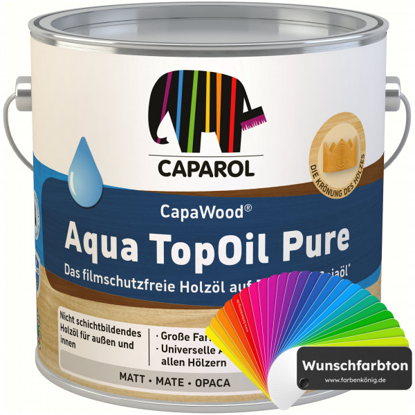 CapaWood® AquaTopOil Pure (Wunschfarbton) - ersetzt CapaGreen Holz-Öl Aqua