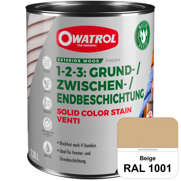 SOLID COLOR STAIN VENTI (RAL 1001 Beige)