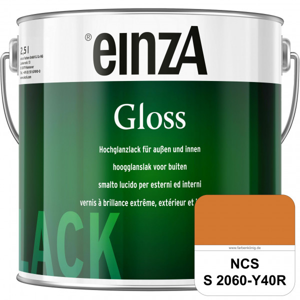einzA Gloss (NCS S 2060-Y40R) Hochwertiger Alkydharzlack in Premium-Qualität, hochglänzend.