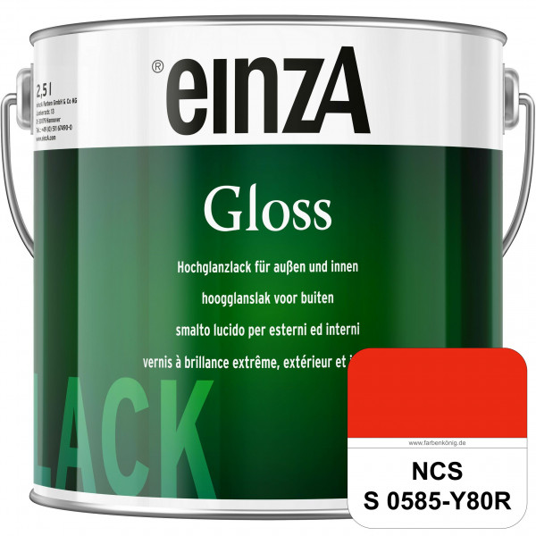 einzA Gloss (NCS S 0585-Y80R) Hochwertiger Alkydharzlack in Premium-Qualität, hochglänzend.