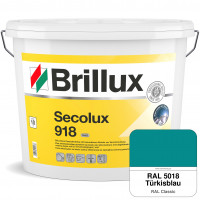 Secolux 918 TSR-Formel (RAL 5018 Türkisblau) für den Einsatz auf WDVS - ehemals Silicon-Fassadenfarb