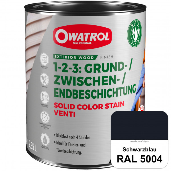 SOLID COLOR STAIN VENTI (RAL 5004 Schwarzblau)