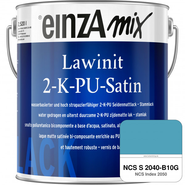 einzA Lawinit 2-K-PU Satin Stammlack (NCS S 2040-B10G)