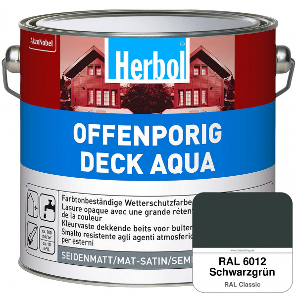 Offenporig-Deck Aqua (RAL 6012 Schwarzgrün)
